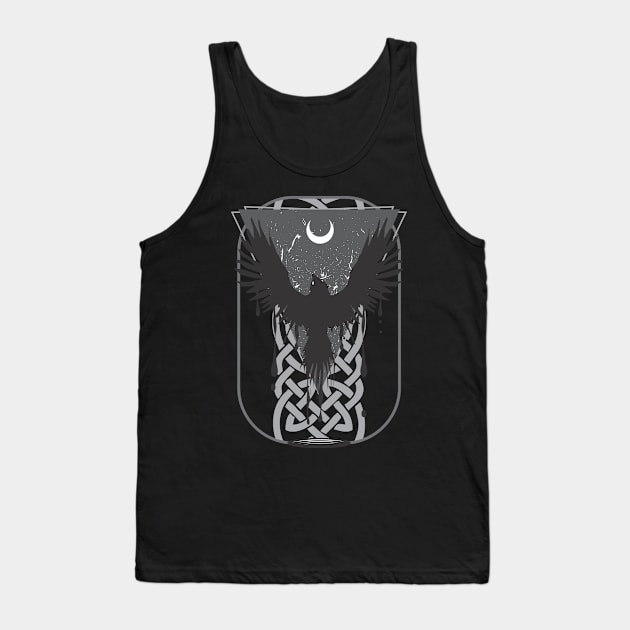 crow Tank Top by kladenko